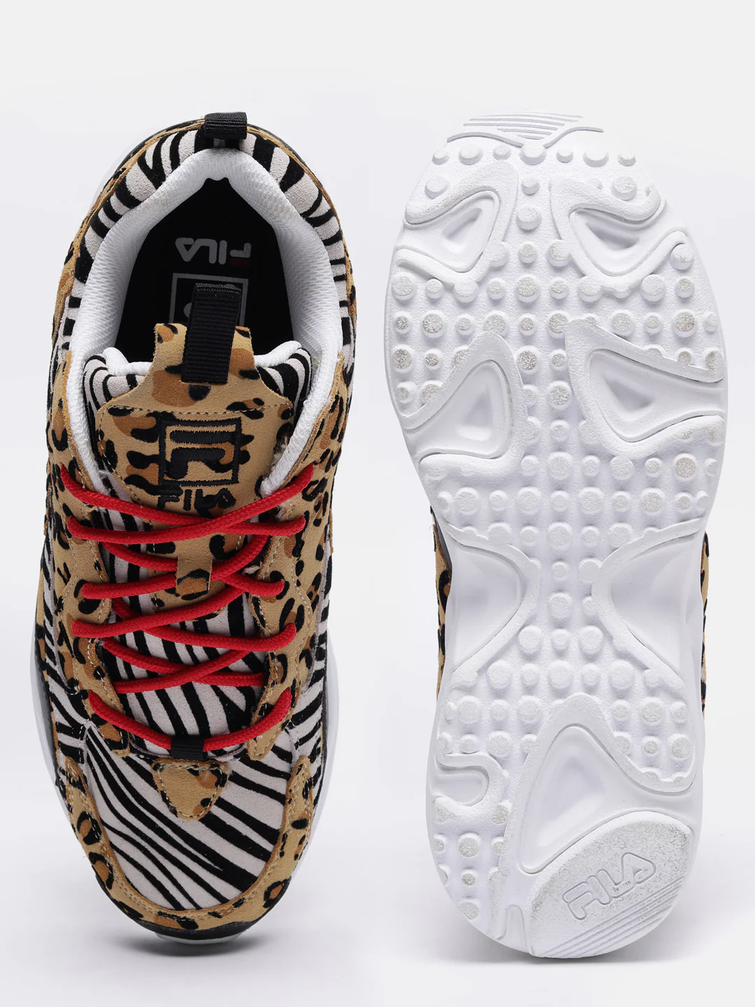 Fila Black Ray Tracer Animal Women's Sneakers - Image 4