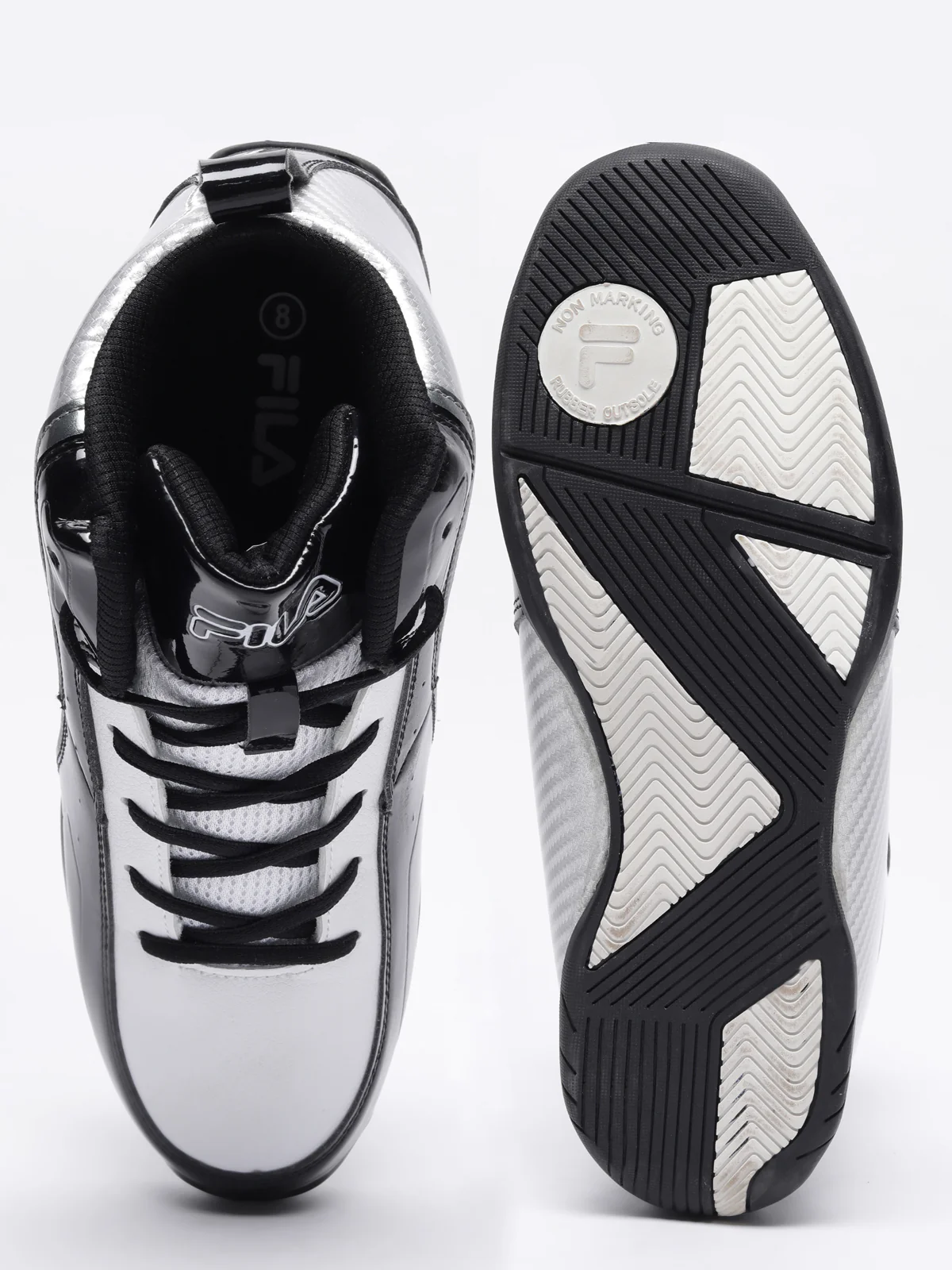 Fila Black Free Throw III Men's Basketball Shoes - Image 4