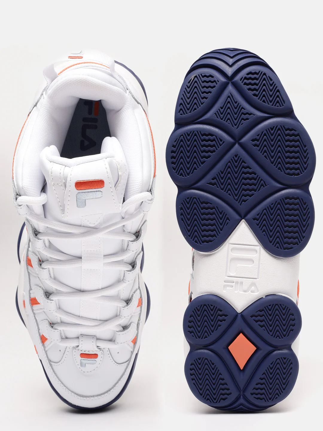 Fila White Stackhouse Spaghetti Men's Sneakers - Image 4