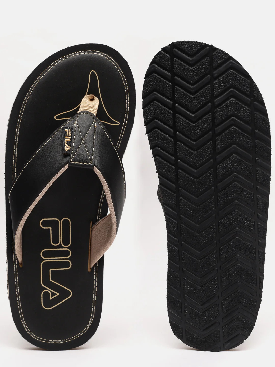 Fila Brown/Olive Prima Lite Men's Slippers - Image 4