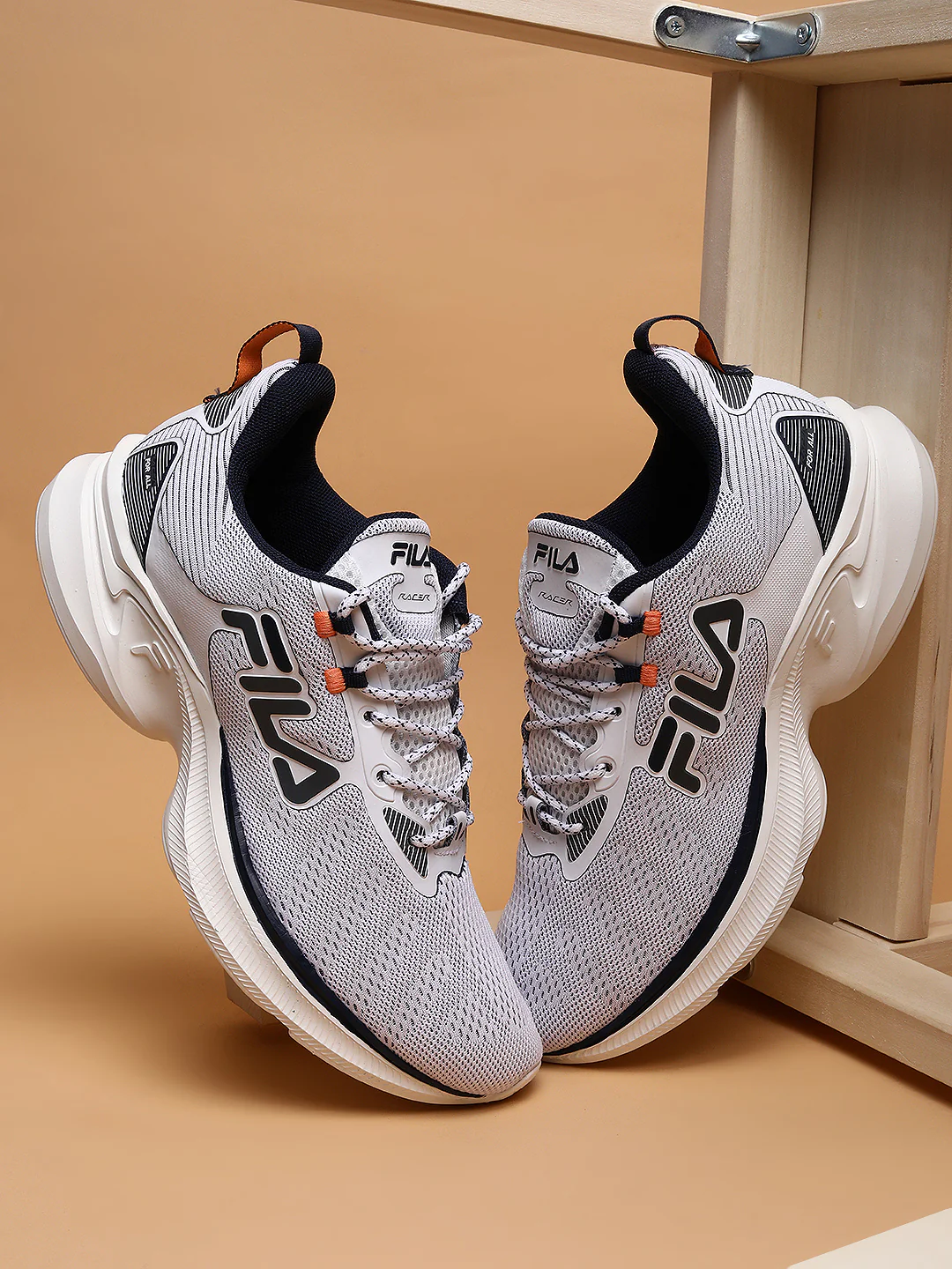 Fila Black Racer For All Men's Running Shoes - Image 2