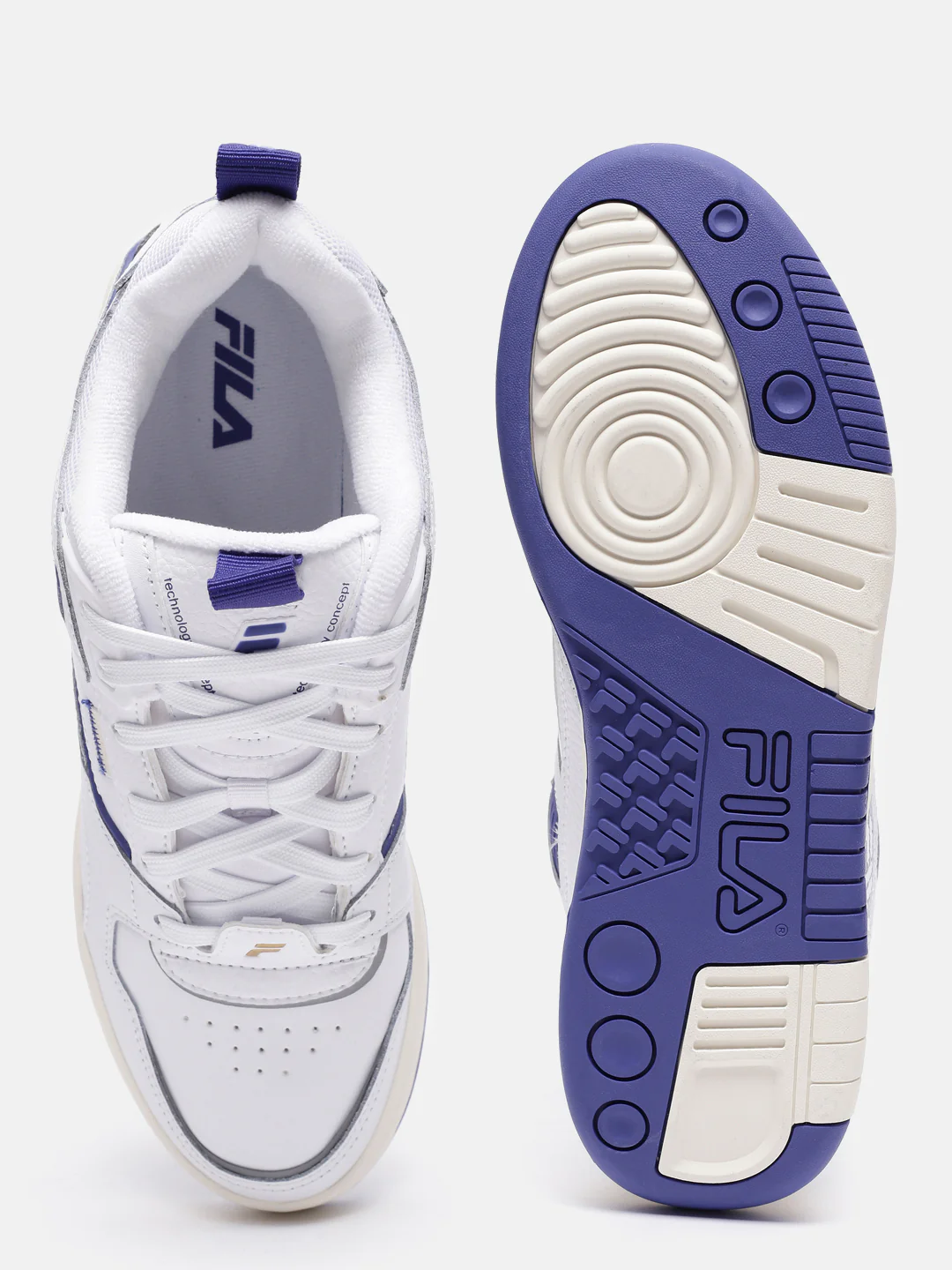 Fila White Corda Men's Tennis Shoes - Image 4