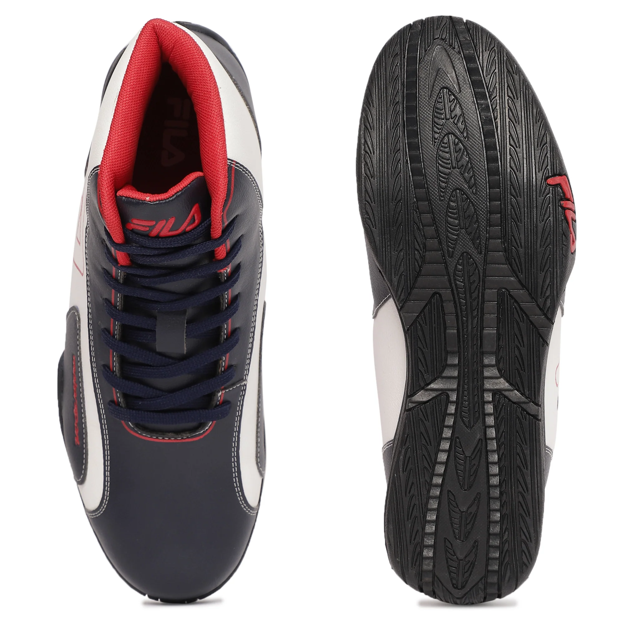 Fila White Hashira Men's Motorsport Sneakers - Image 4