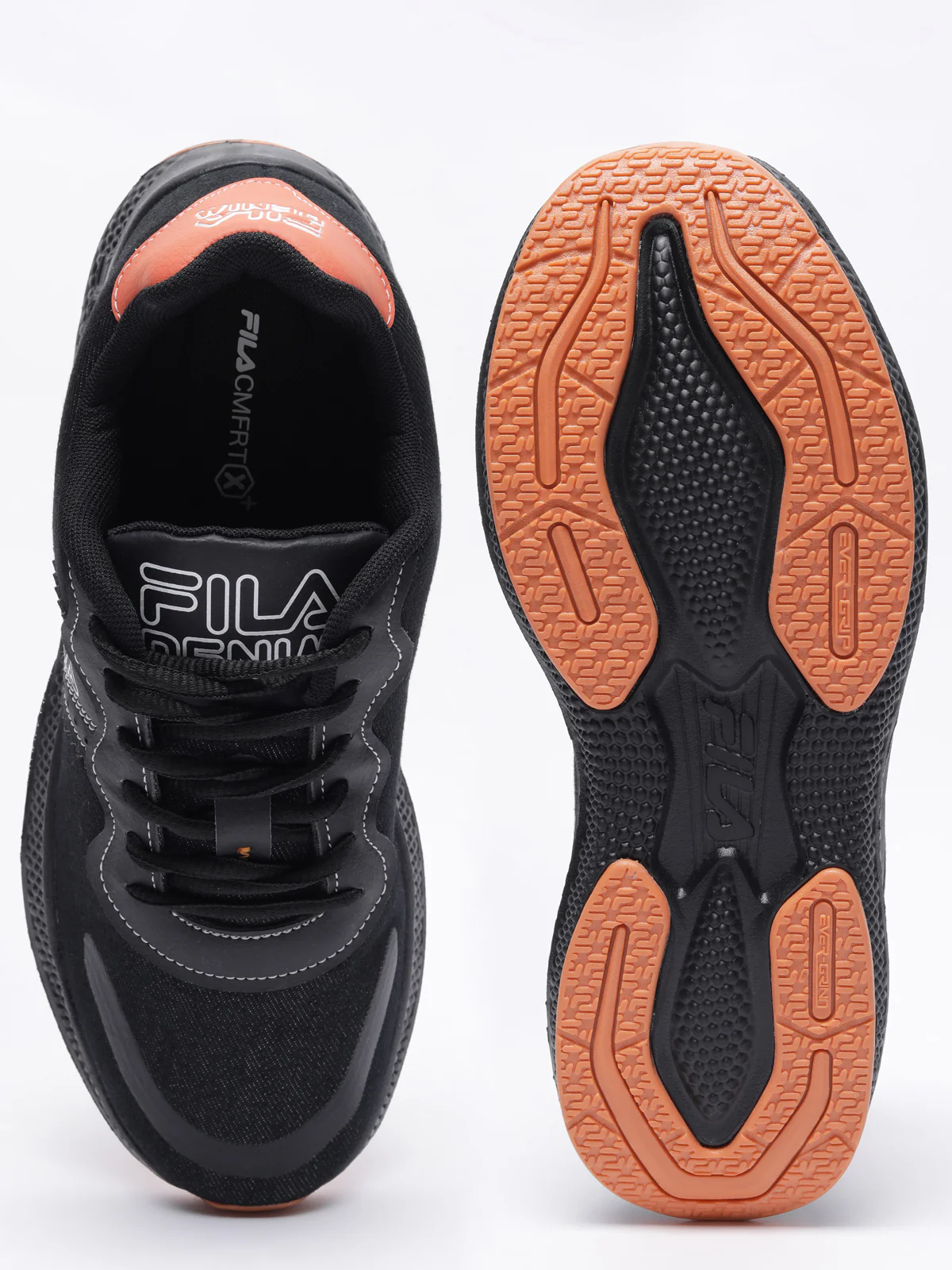 Fila Grey Grand Ace Denim Men's Sneakers - Image 4