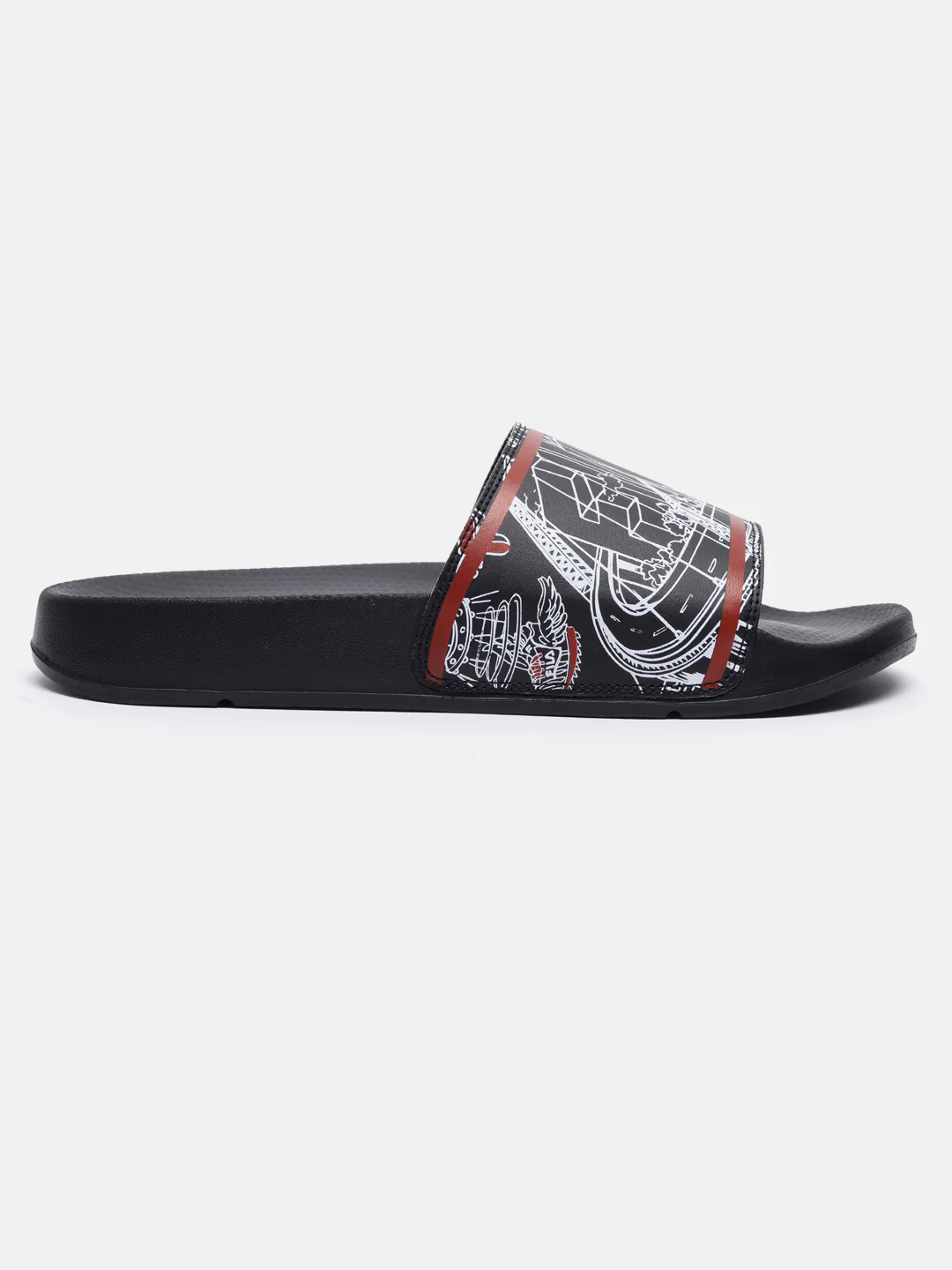 Fila Grey Scrib Unisex's Slippers - Image 3