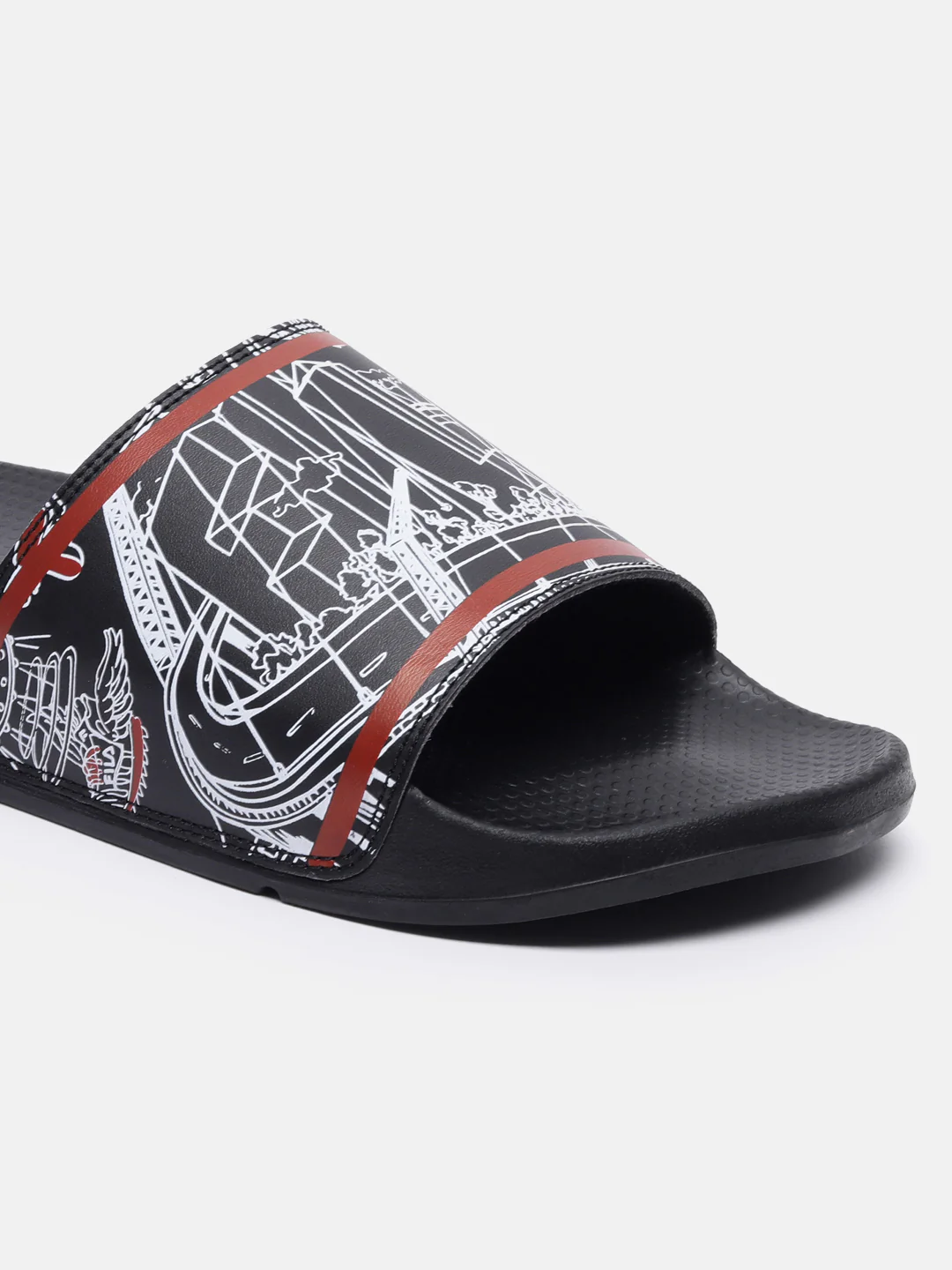 Fila Grey Scrib Unisex's Slippers - Image 5