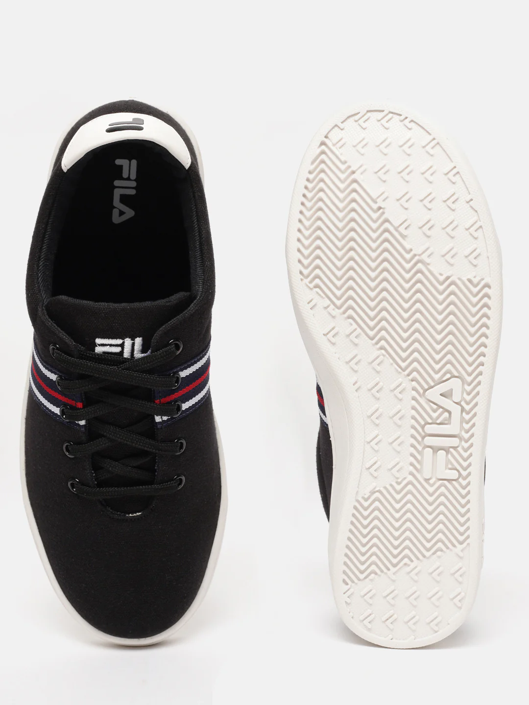 Fila Black Gesar Plus Men's Canvas Sneakers - Image 5