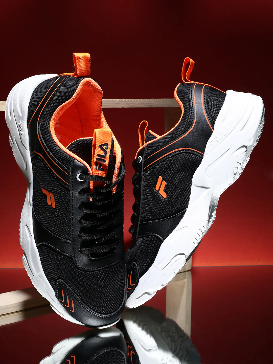 Fila Black Harald Men's Running Shoes - Image 2