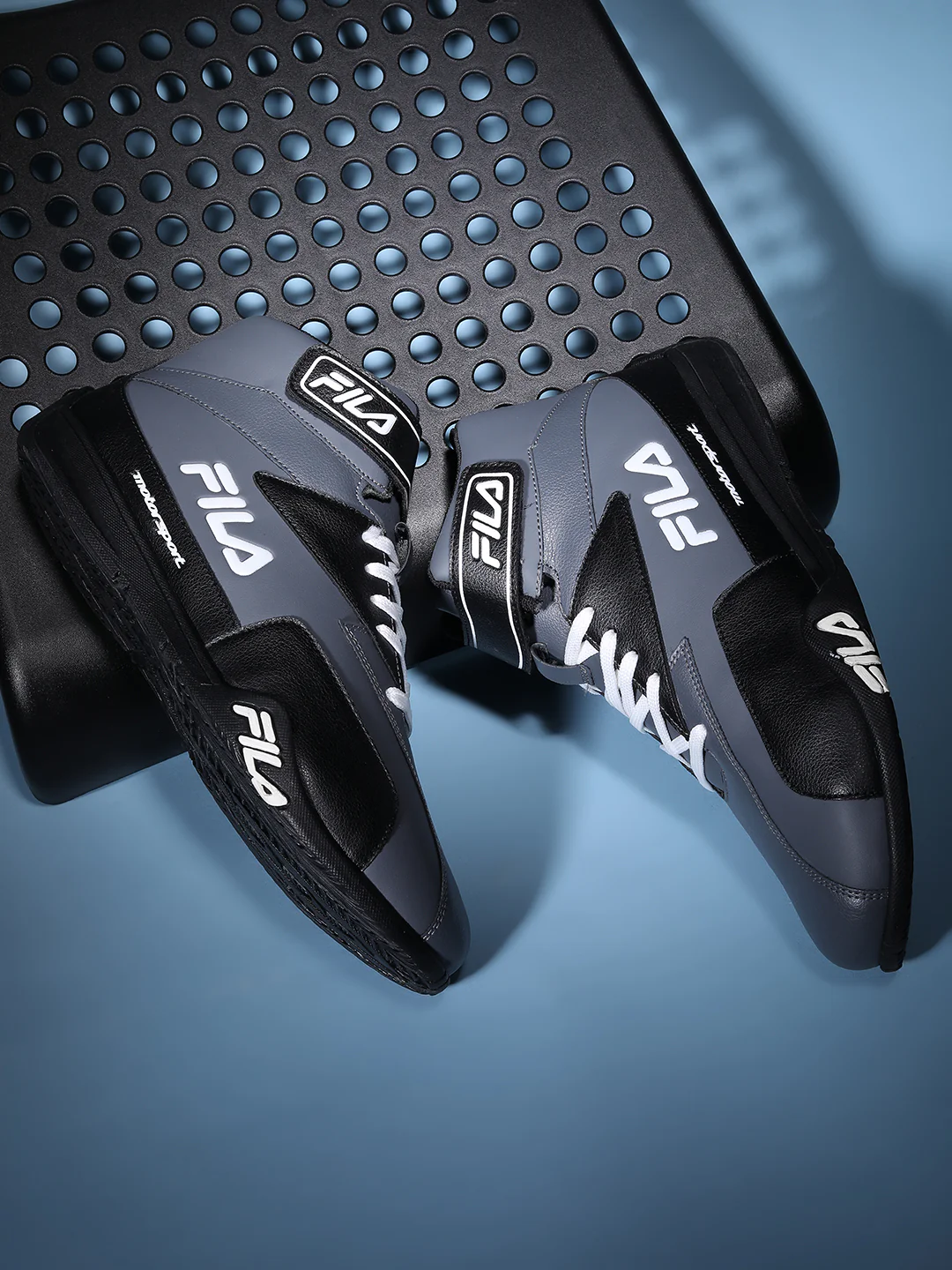 Fila White Caliper Plus Men's Motorsport Sneakers - Image 2