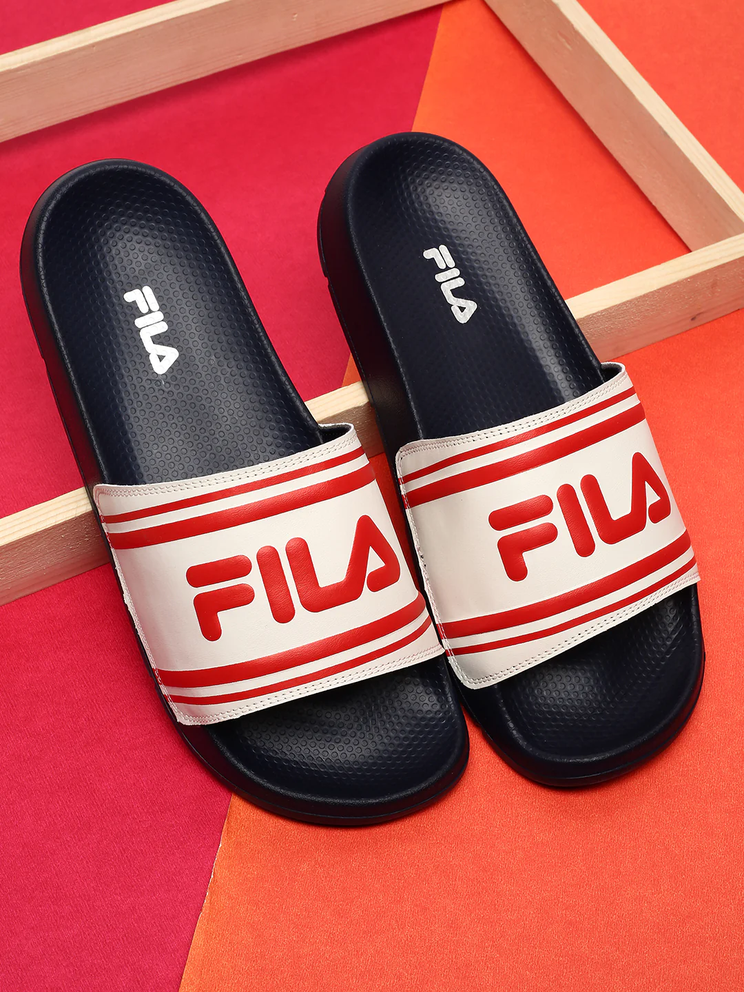 Fila White River Men's Slippers - Image 2