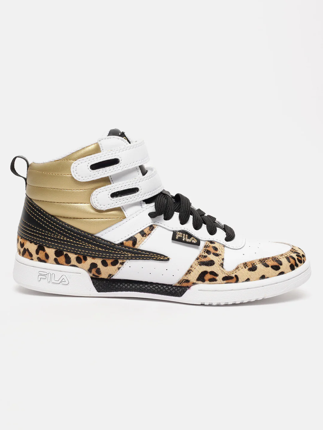 Fila Olive/Black F-14 Leopard Women's Basket Ball Shoes - Image 4