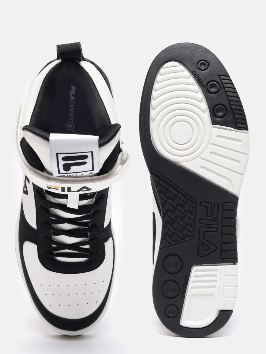 Fila Men Azaro White & Black Basketball Shoes - Image 5