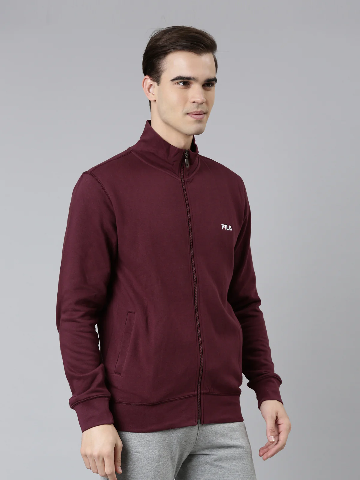 Fila White Splash Men's Sweat Shirt - Image 4