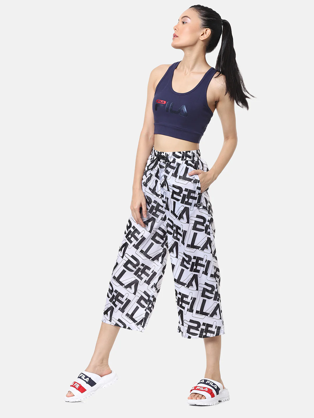 Fila Grey Bounty Women's Logo Pant - Image 5