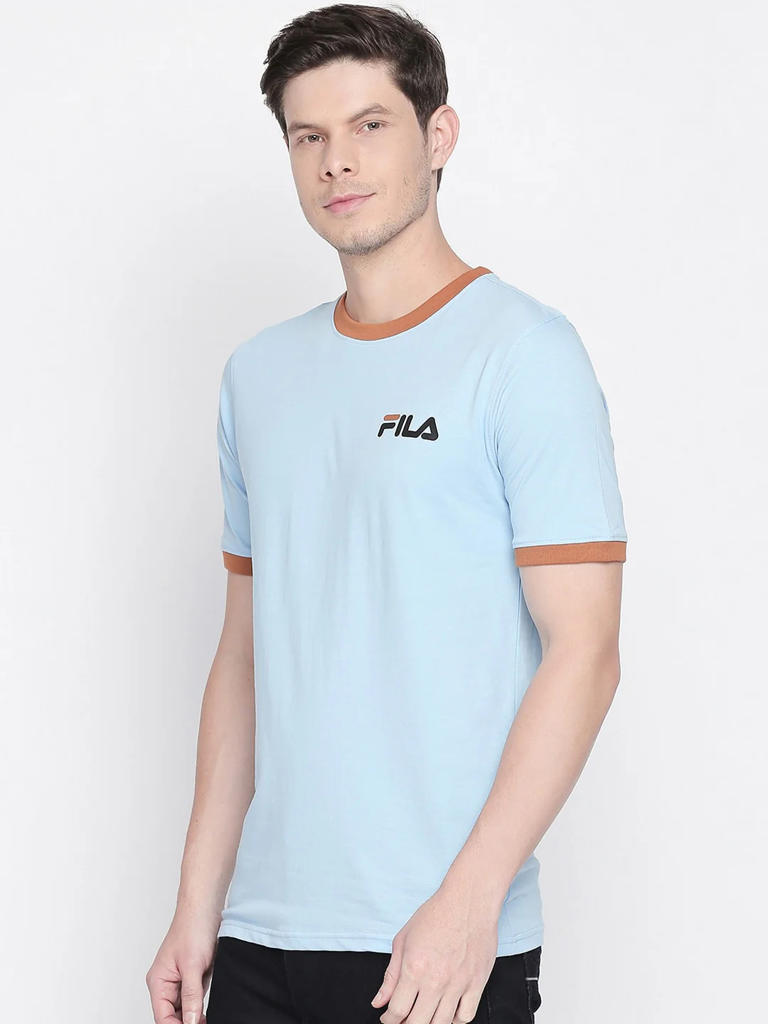 Fila White Rosco Men's Basic T-Shirt - Image 4