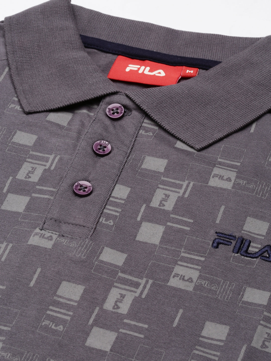 Fila Peacoat Cosma Men's All Over Print Polos - Image 2
