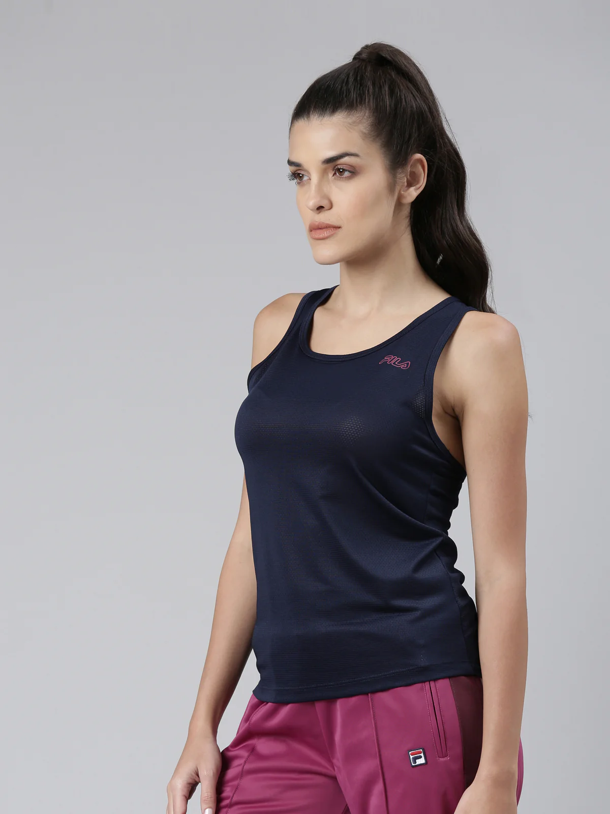 Fila White Isa Women's Tank Top - Image 3