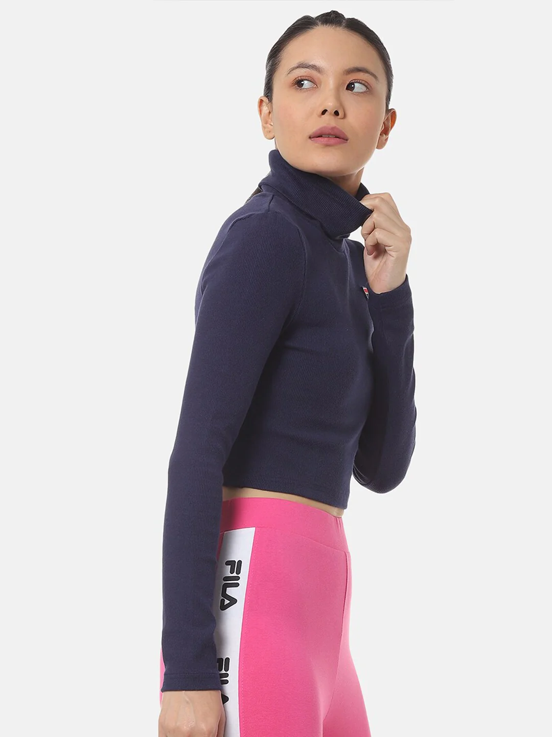 Fila Black Tapi Women's Crop Top - Image 3