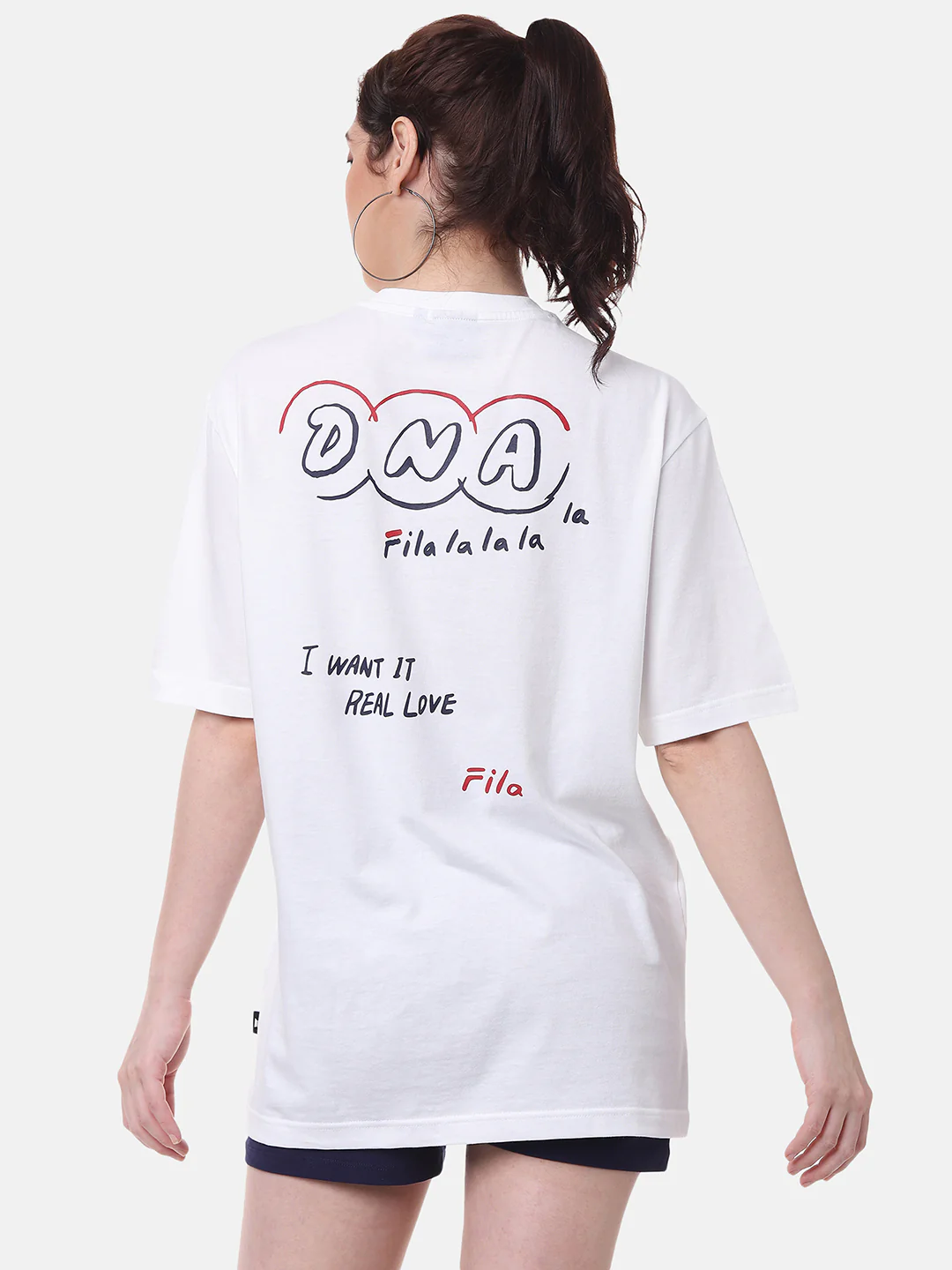 Fila Peacoat Fs2Rsc2B13X Unisex's Graphic T-shirt - Image 5