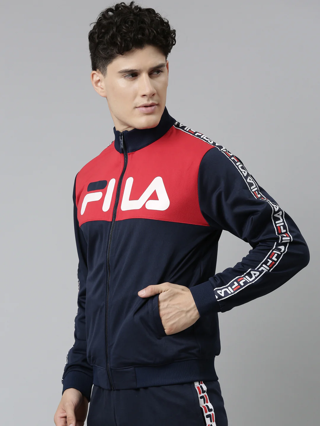 Fila Peacoat Edlin Jacket Men's Track Jacket - Image 3
