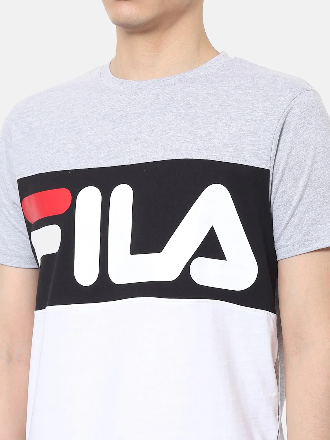 Fila Black Anwar Ss Men's Logo T-Shirt - Image 5