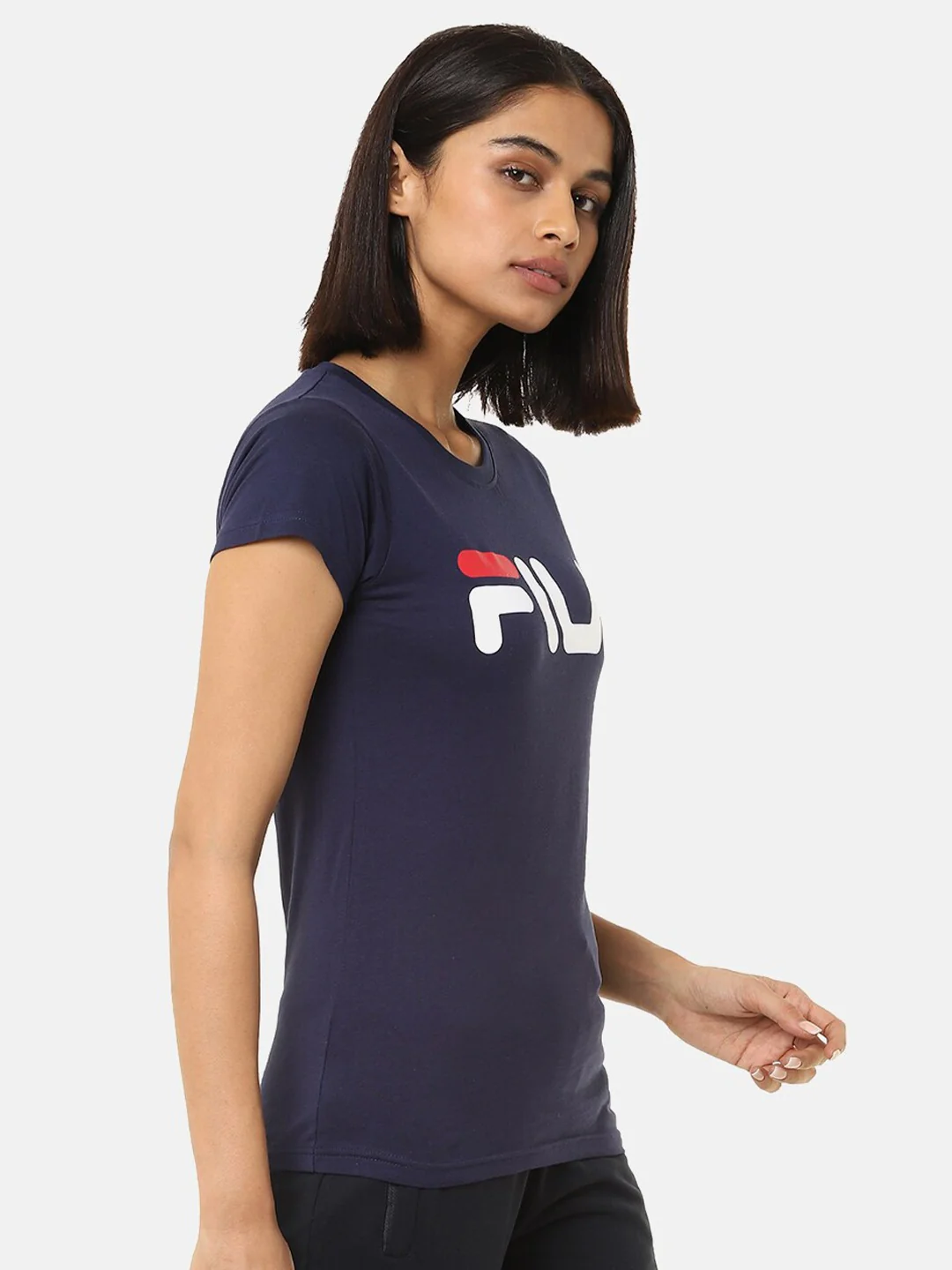 Fila Black Cecily Women's Logo T-Shirt - Image 3
