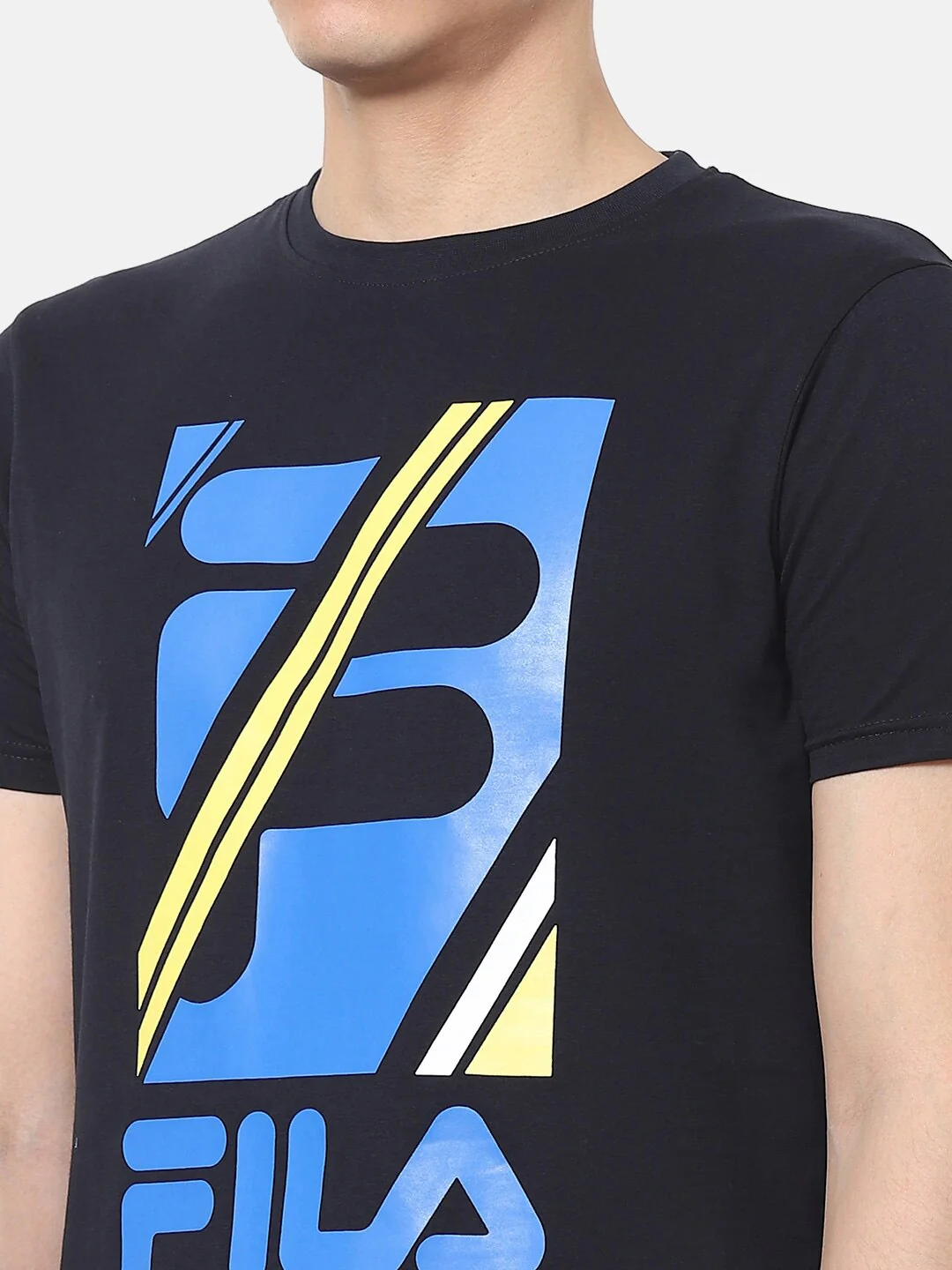 Fila Grey Adrian Men's Logo T-Shirt - Image 2