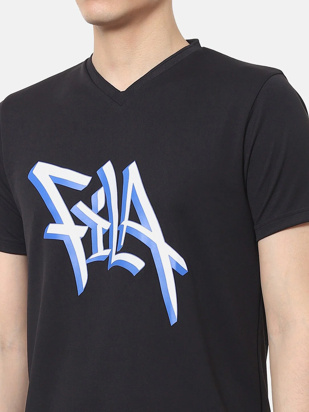 Fila Peacoat Rocco Men's Logo T-Shirt - Image 4