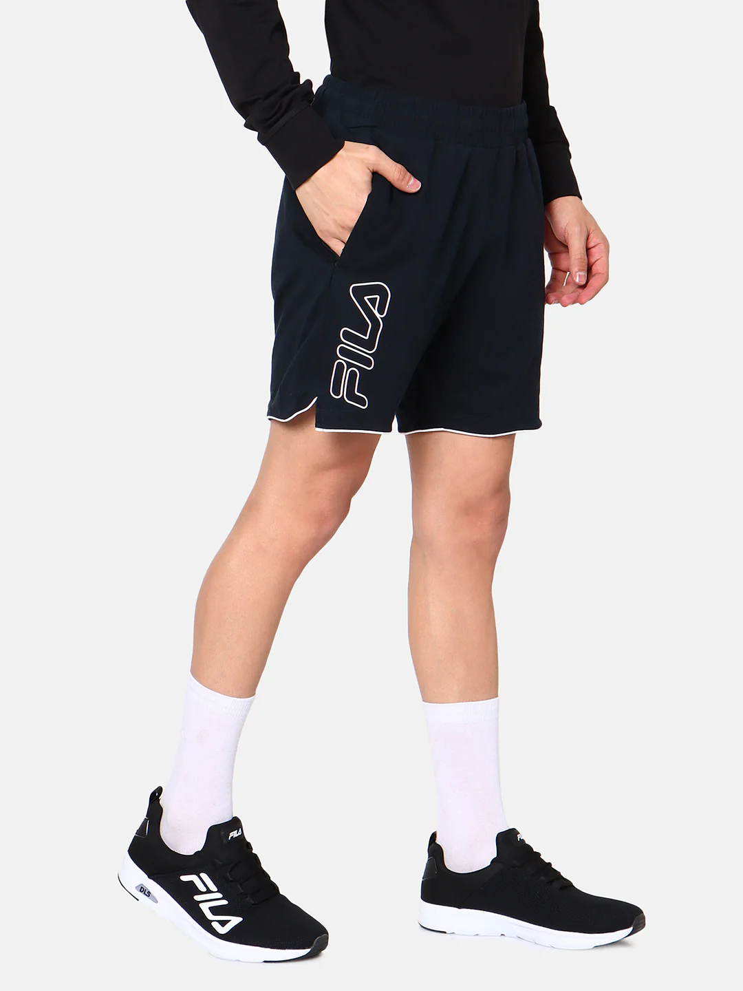 Fila White Anthony Men's Shorts - Image 3