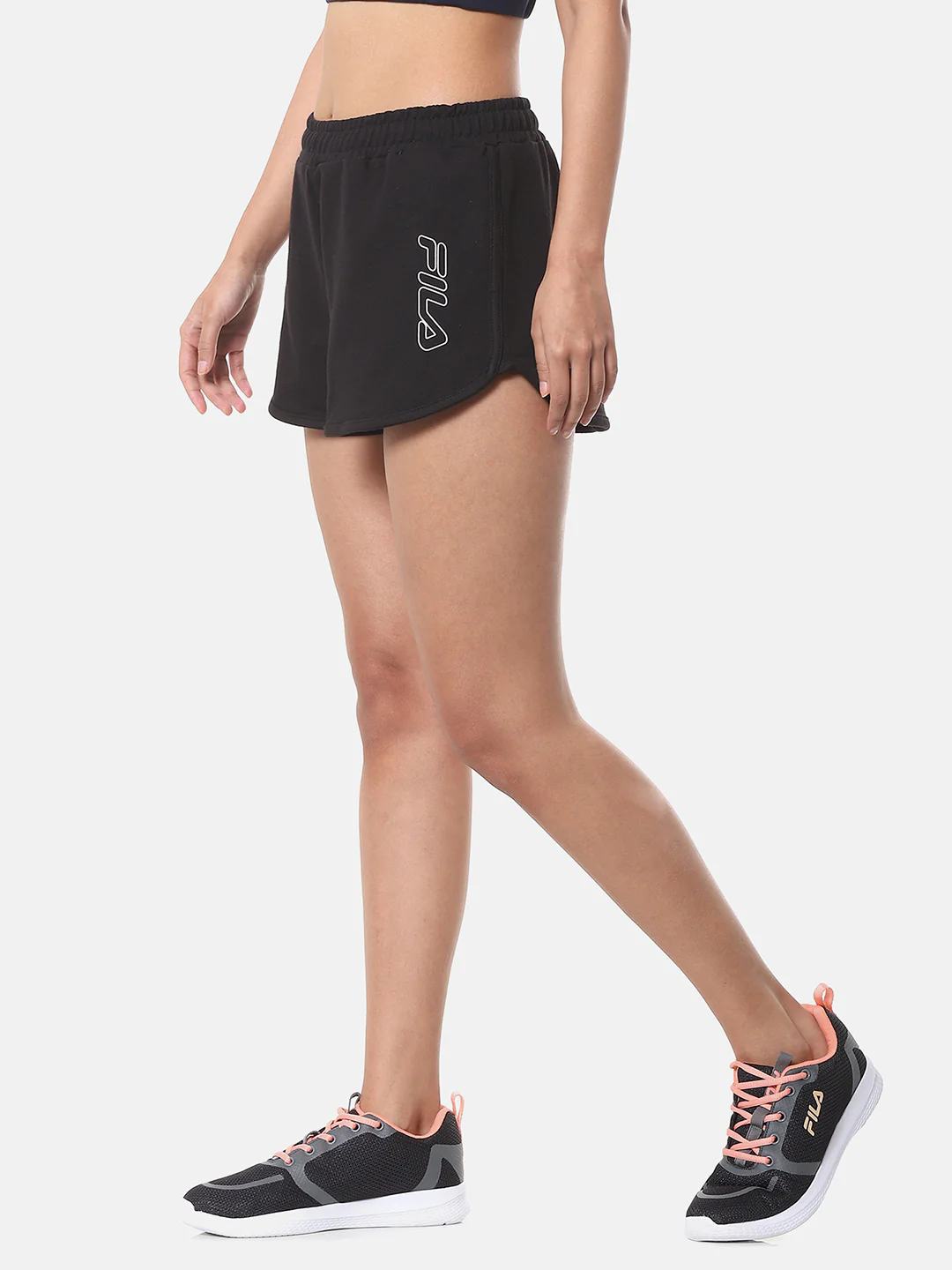 Fila White Luna Women's Shorts - Image 2