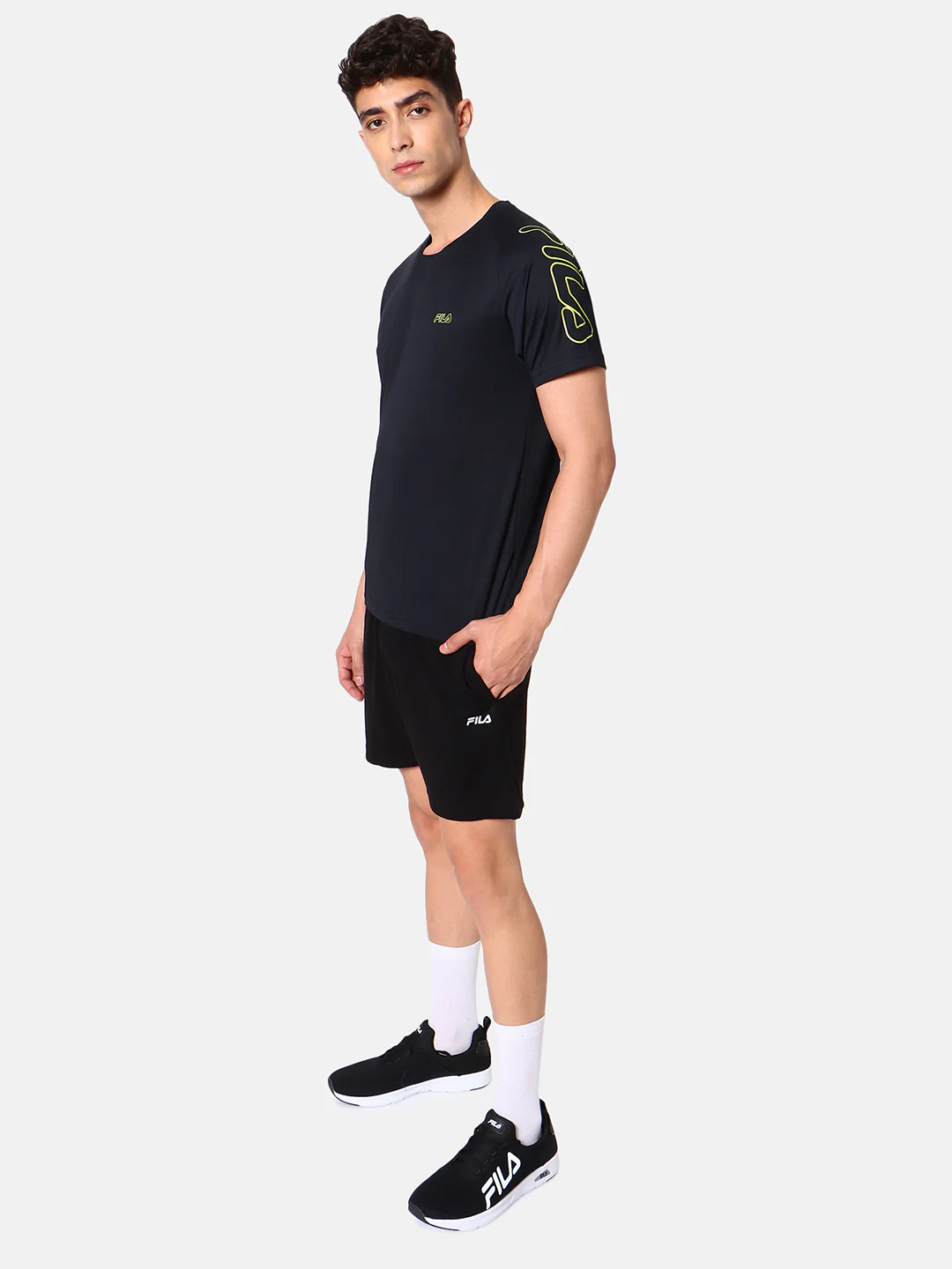 Fila Black Magnus Men's Graphic T-Shirt - Image 5