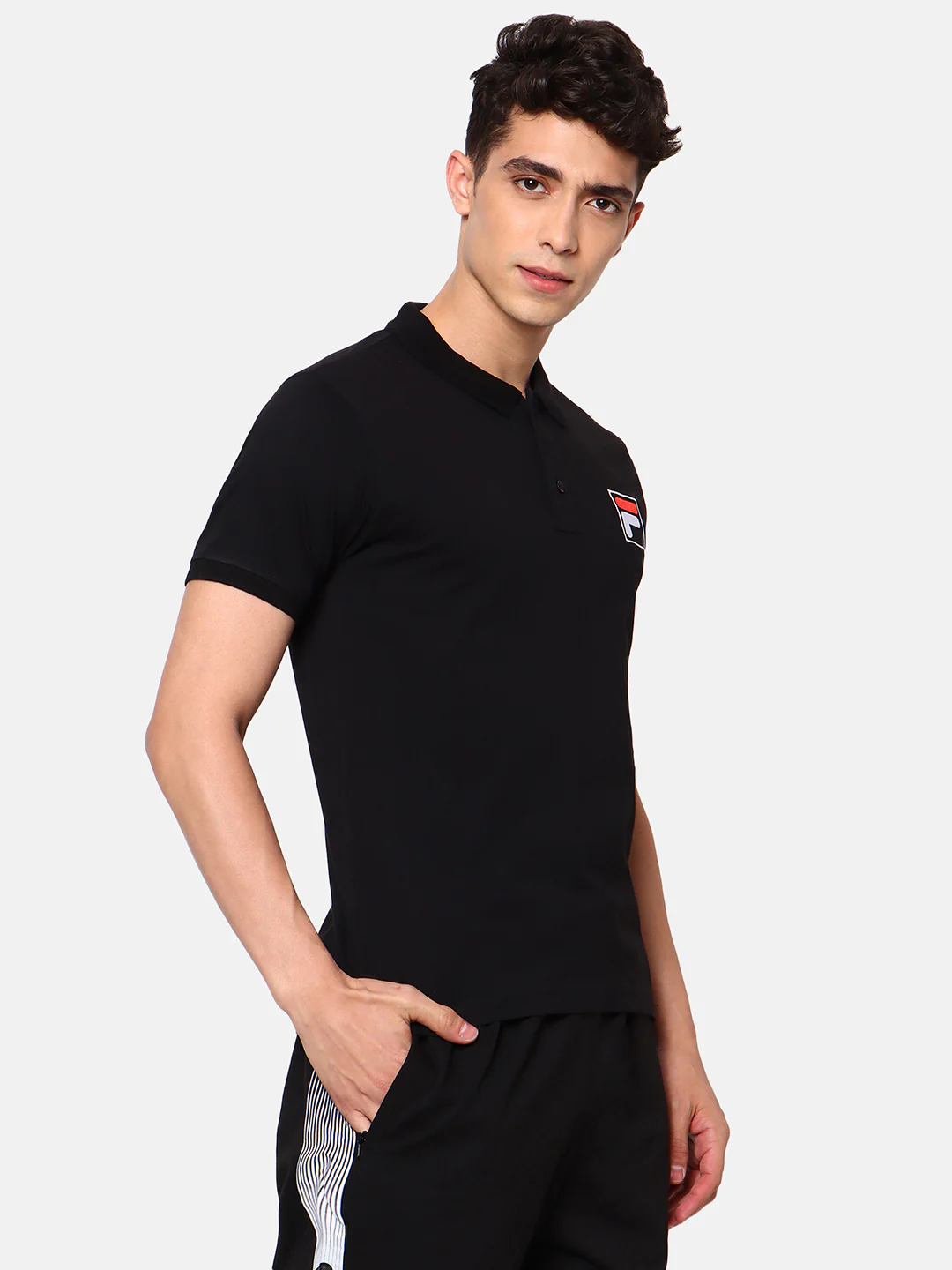 Fila Grey Ramsay Men's Polo - Image 3