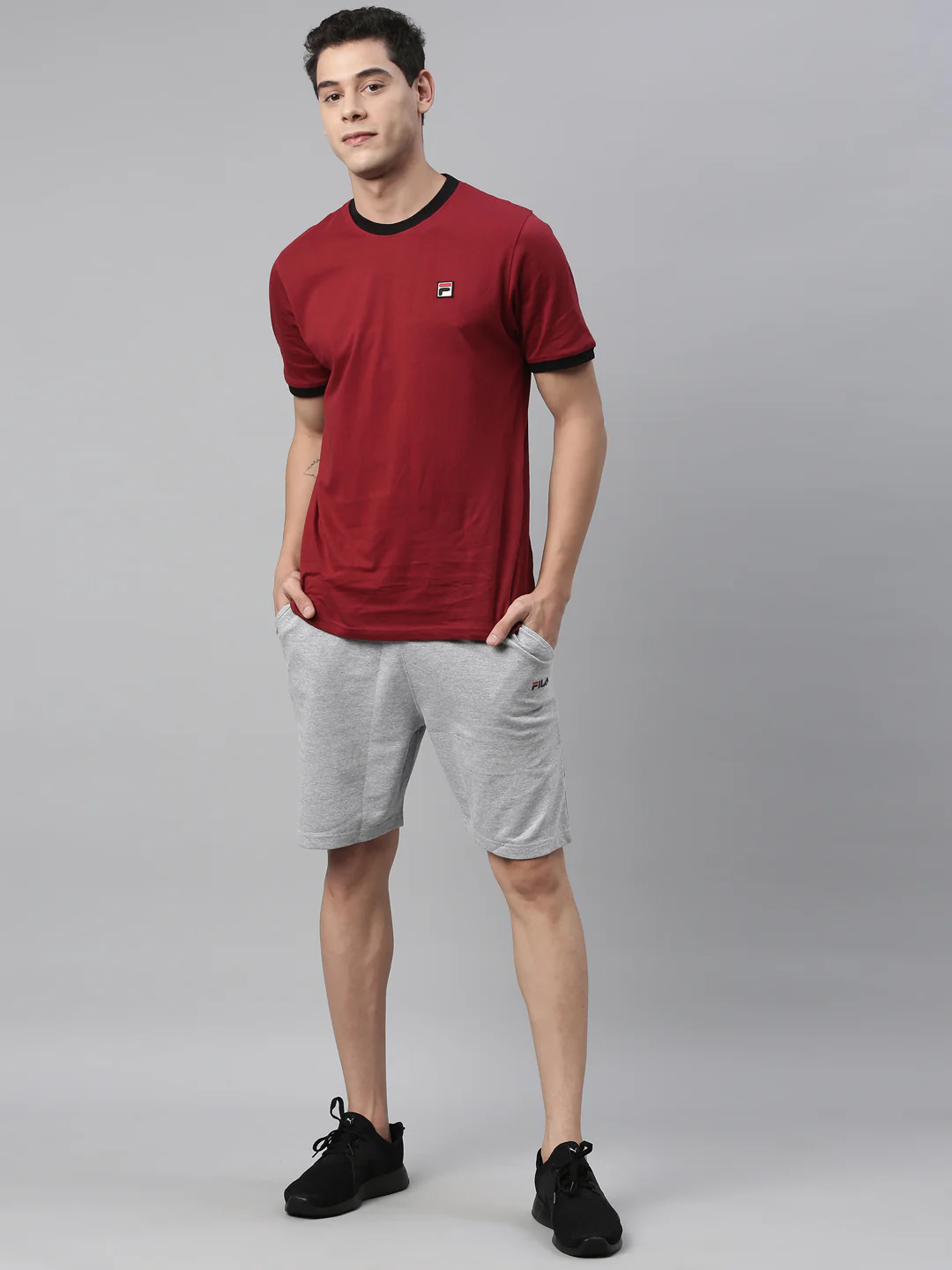 Fila Black Joey Men's Long Shorts - Image 5