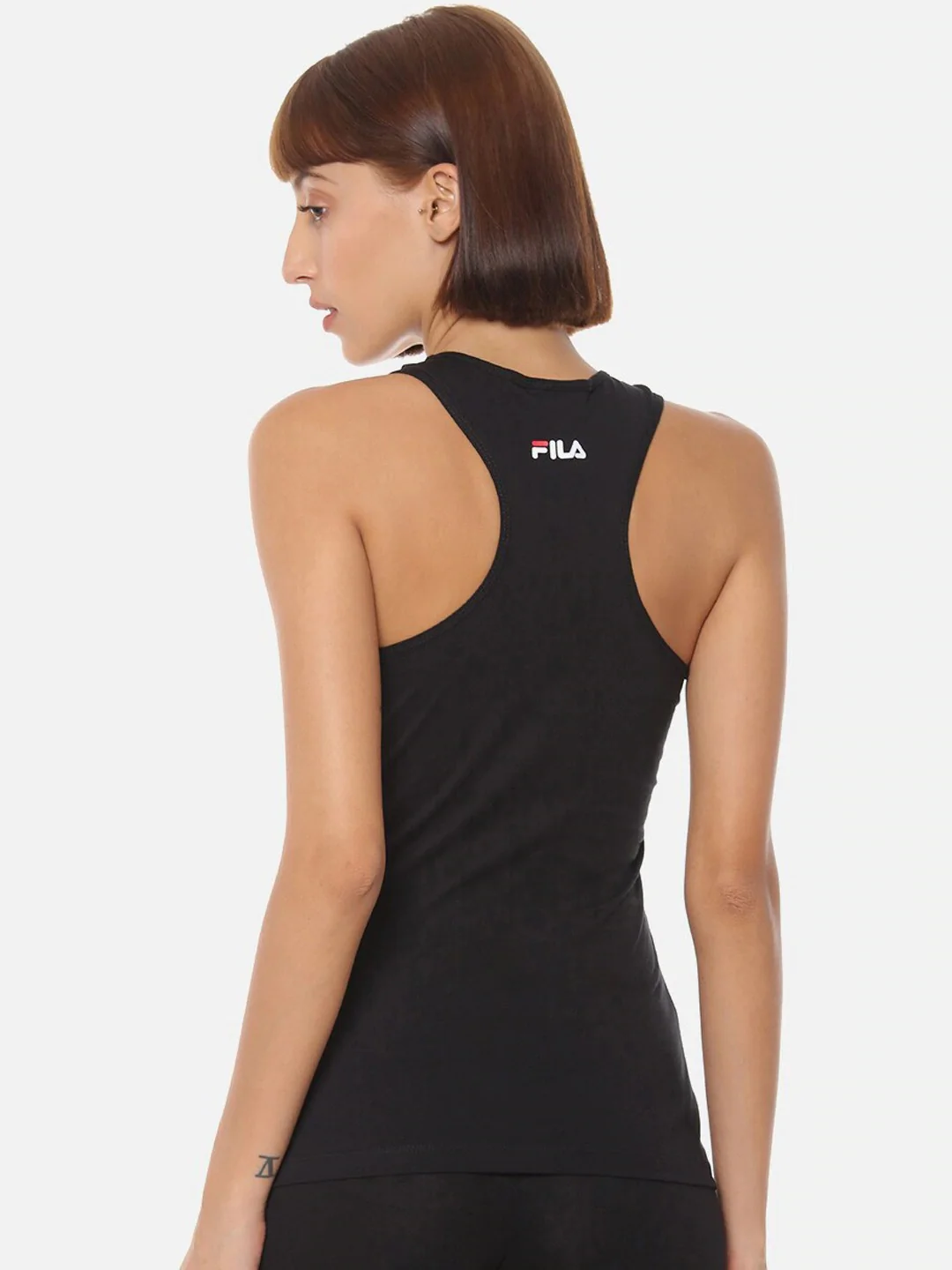 Fila Black Daisy Women's Logo Tank Top - Image 5