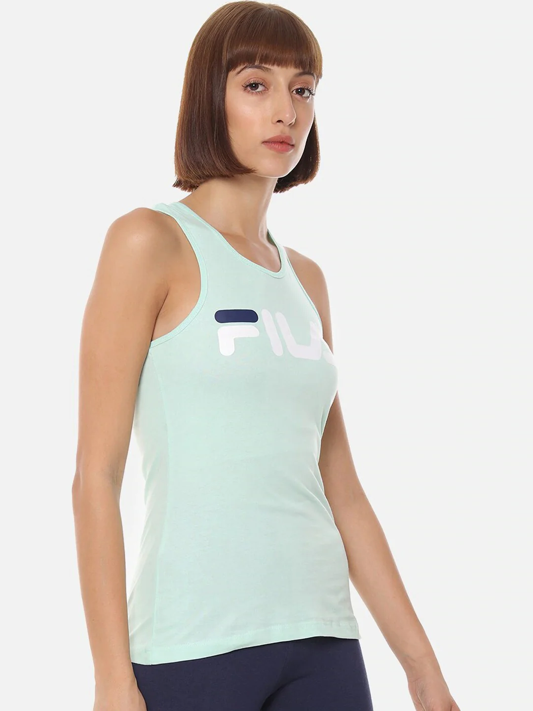 Fila Black Daisy Women's Logo Tank Top - Image 4