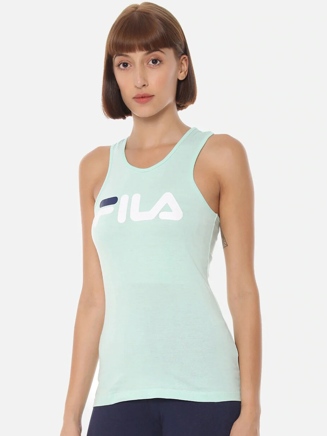Fila Black Daisy Women's Logo Tank Top - Image 5