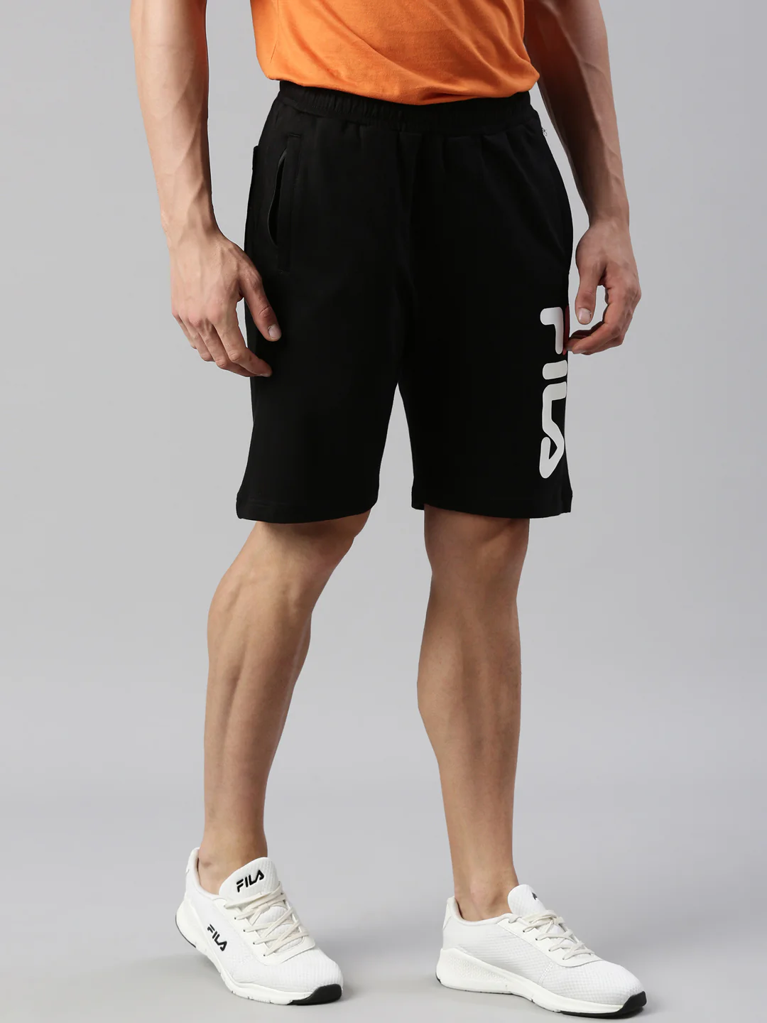 Fila Red Barbet Men's Printed Shorts - Image 4