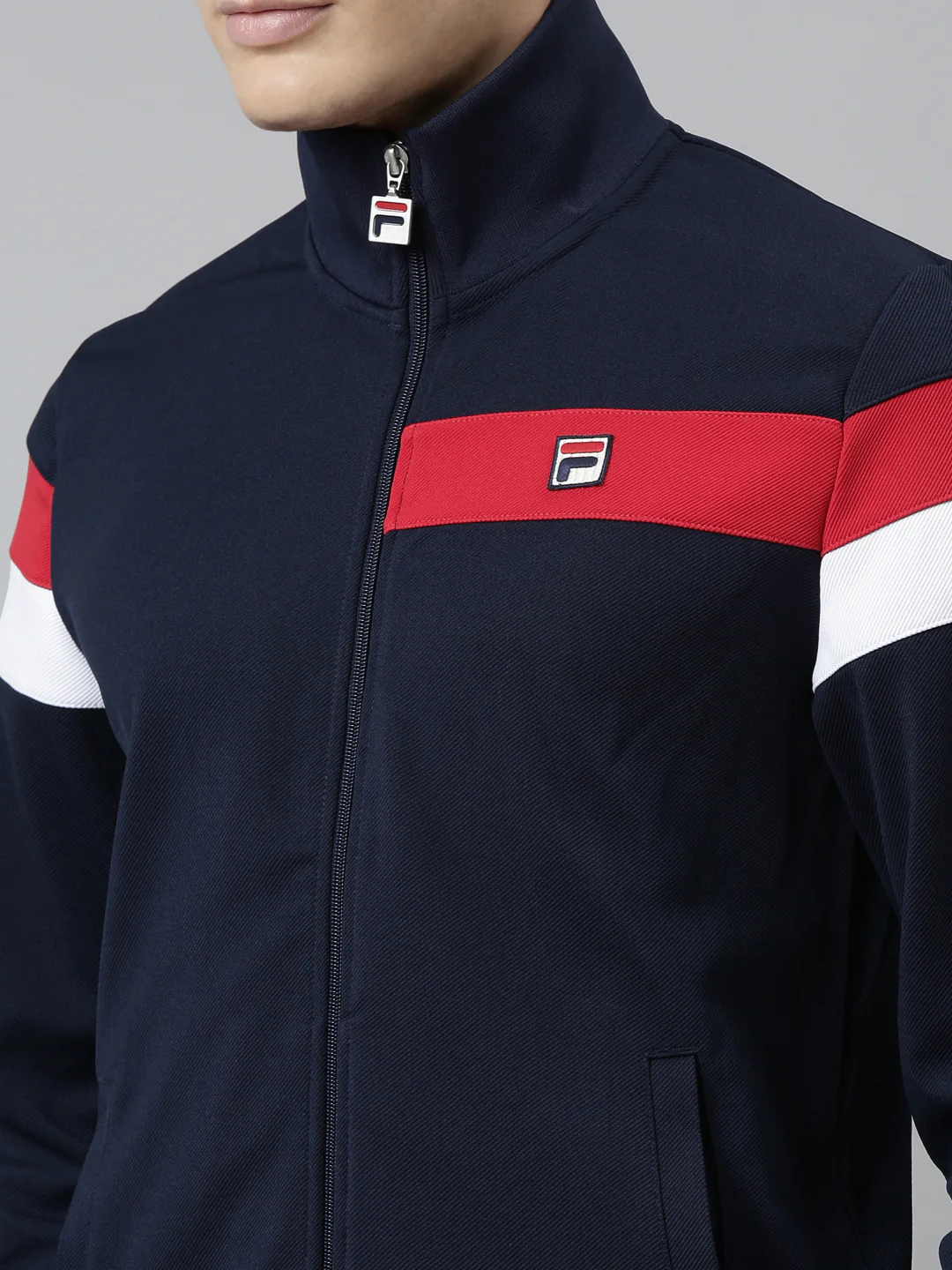 Fila Orange Malcolm Men's Track Jacket - Image 2
