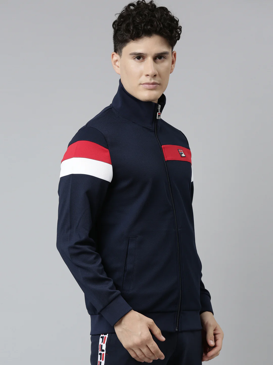 Fila Orange Malcolm Men's Track Jacket - Image 5