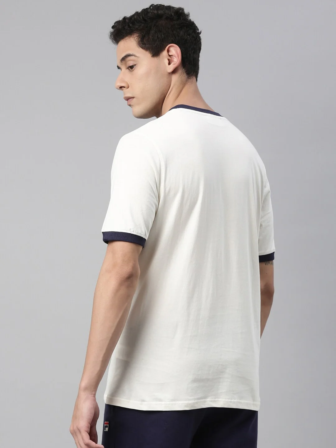 Fila White Marconi Men's Basic T-Shirt - Image 5