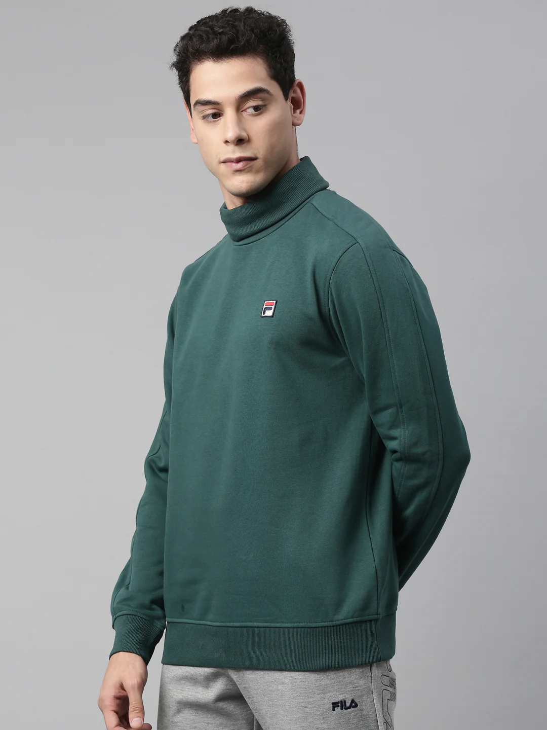 Fila Peacoat Noah Men's Polo Neck Sweatshirt - Image 3