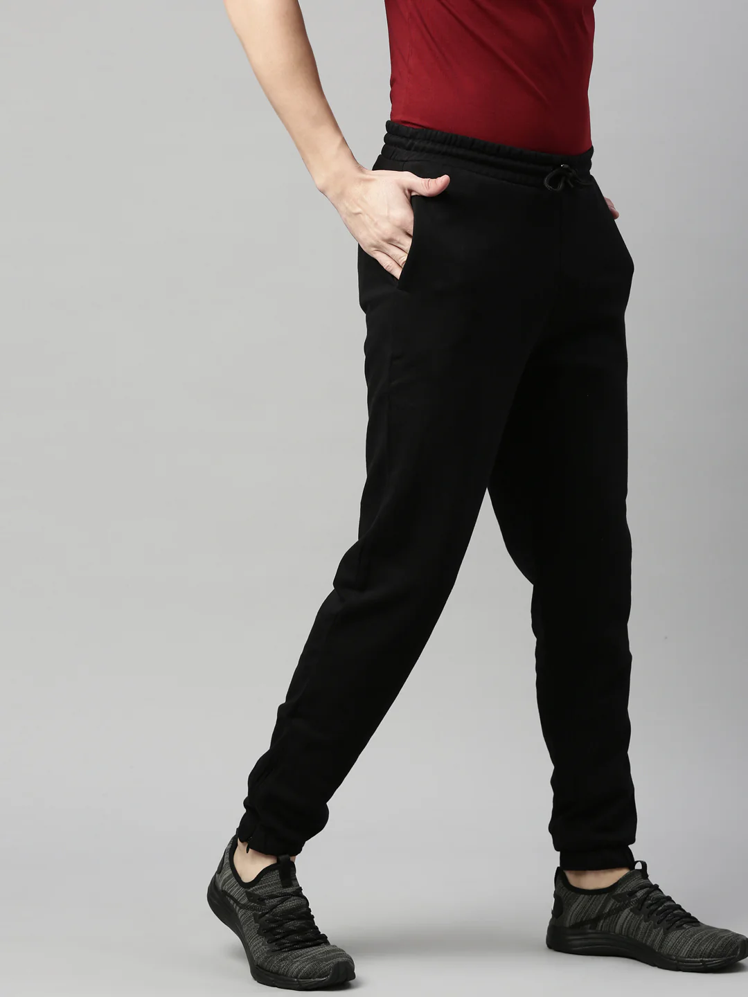 Fila Red Woodrow Men's Cuffed Jogger - Image 3