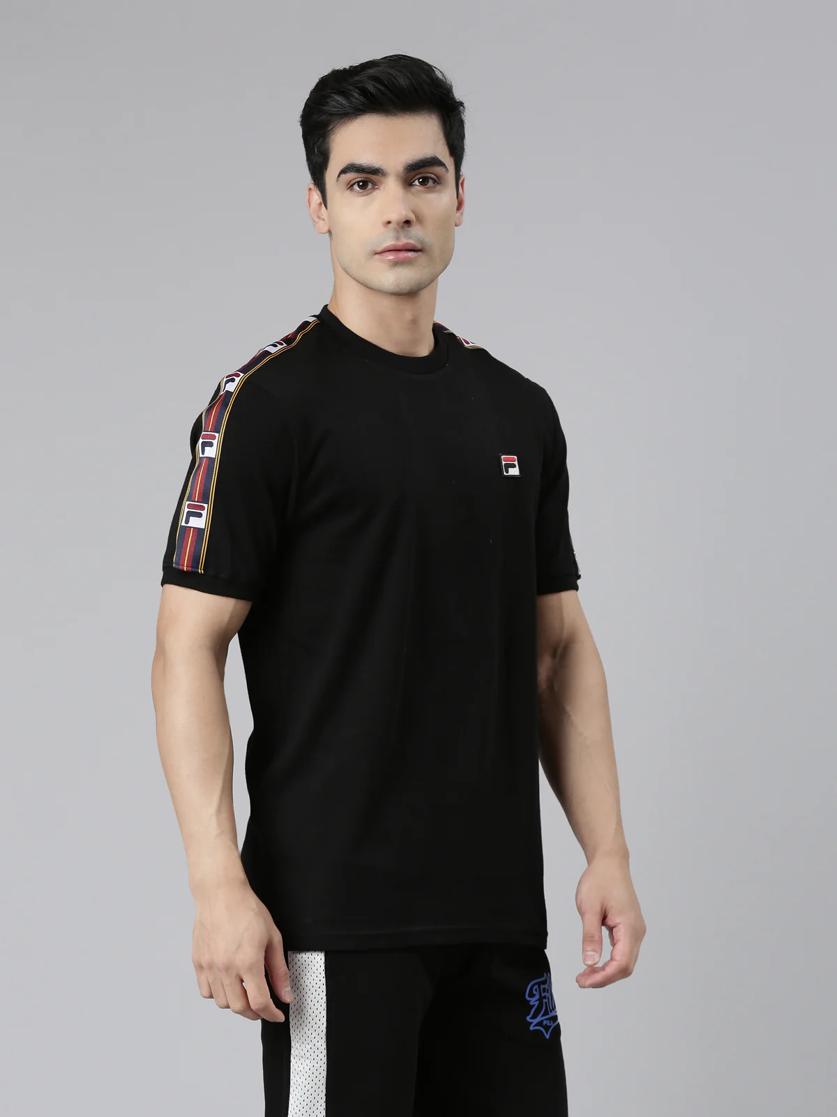 Fila Charcoal Oliver Men's Logo T-Shirt - Image 4