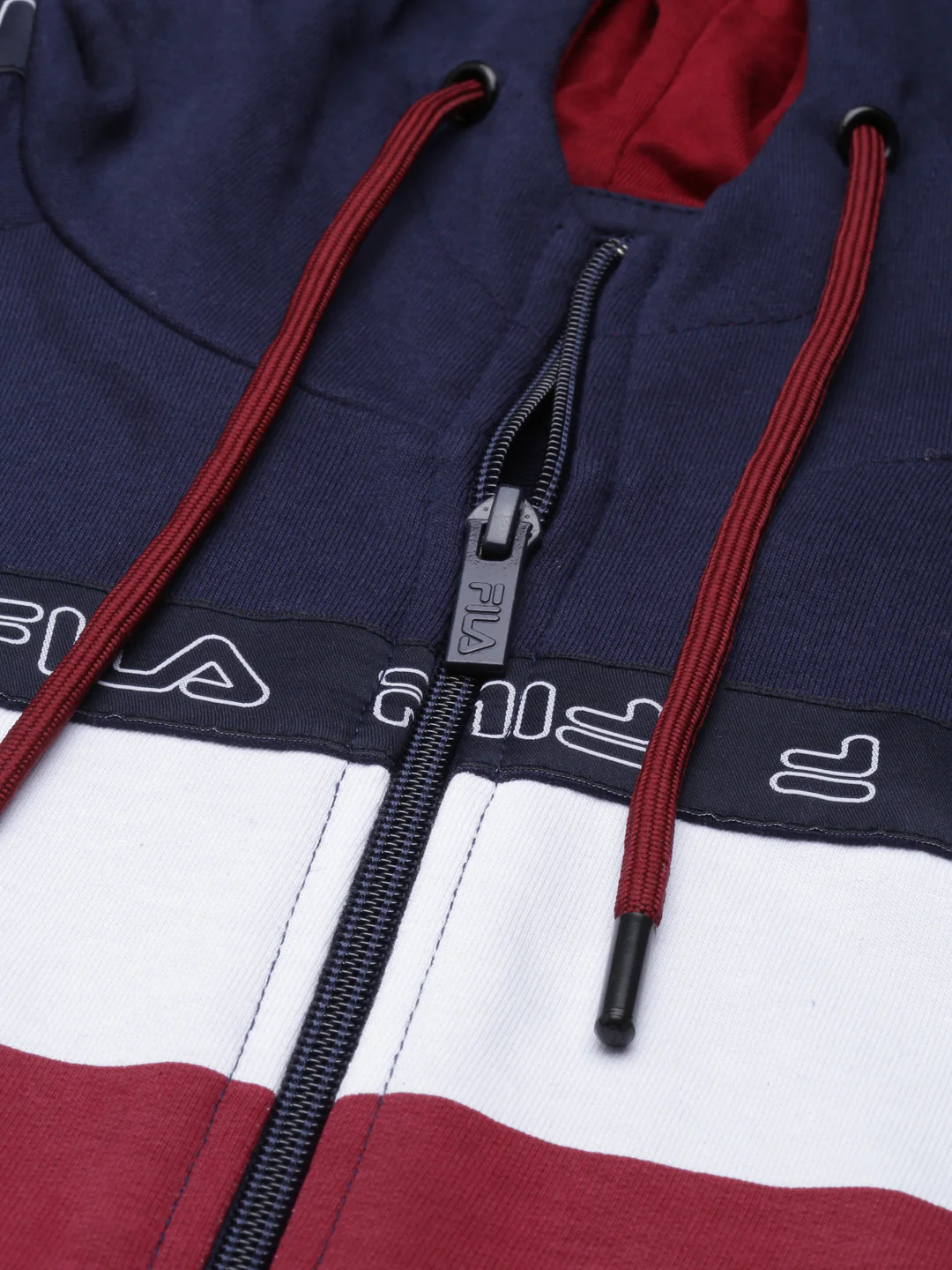 Fila White Margerott Men's Hoodie - Image 2