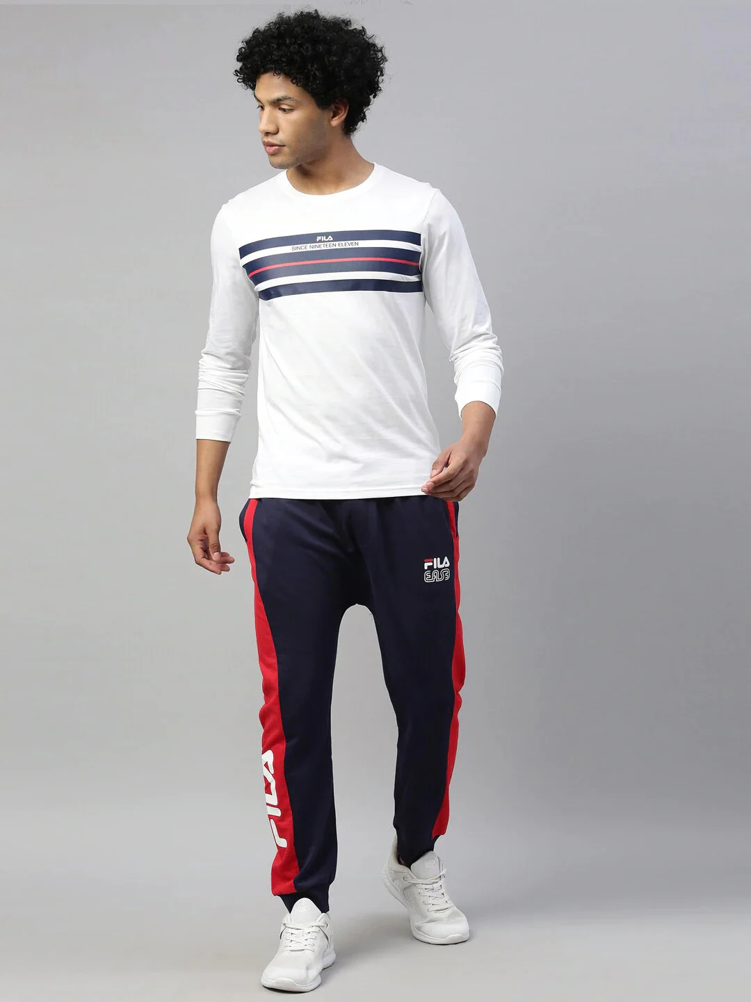 Fila Grey Caro Men's Graphic T-Shirt - Image 5