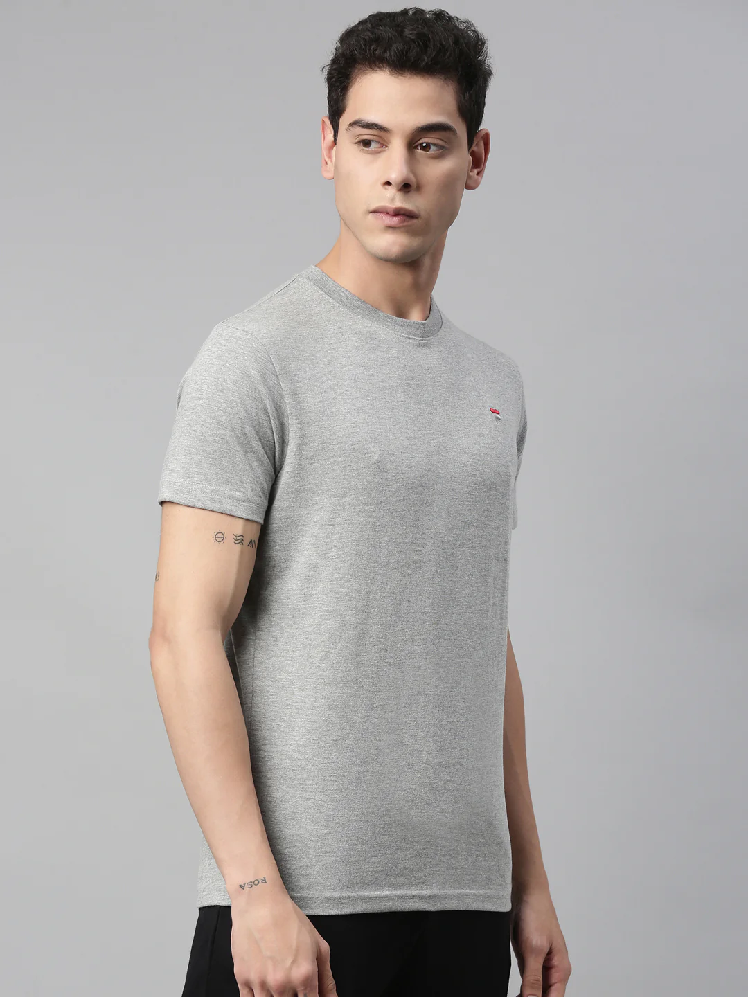 Fila Grey Kite Men's Logo T-Shirt - Image 4