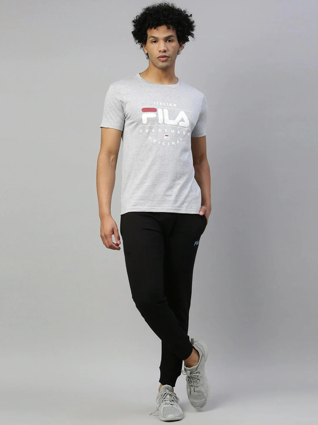 Fila White Carter Men's Logo T-Shirt - Image 2