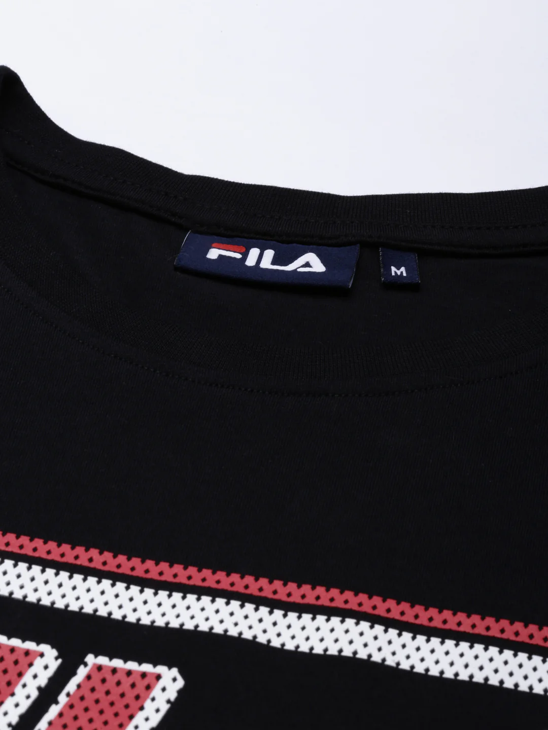 Fila Black Micah Men's Logo T-Shirt - Image 2
