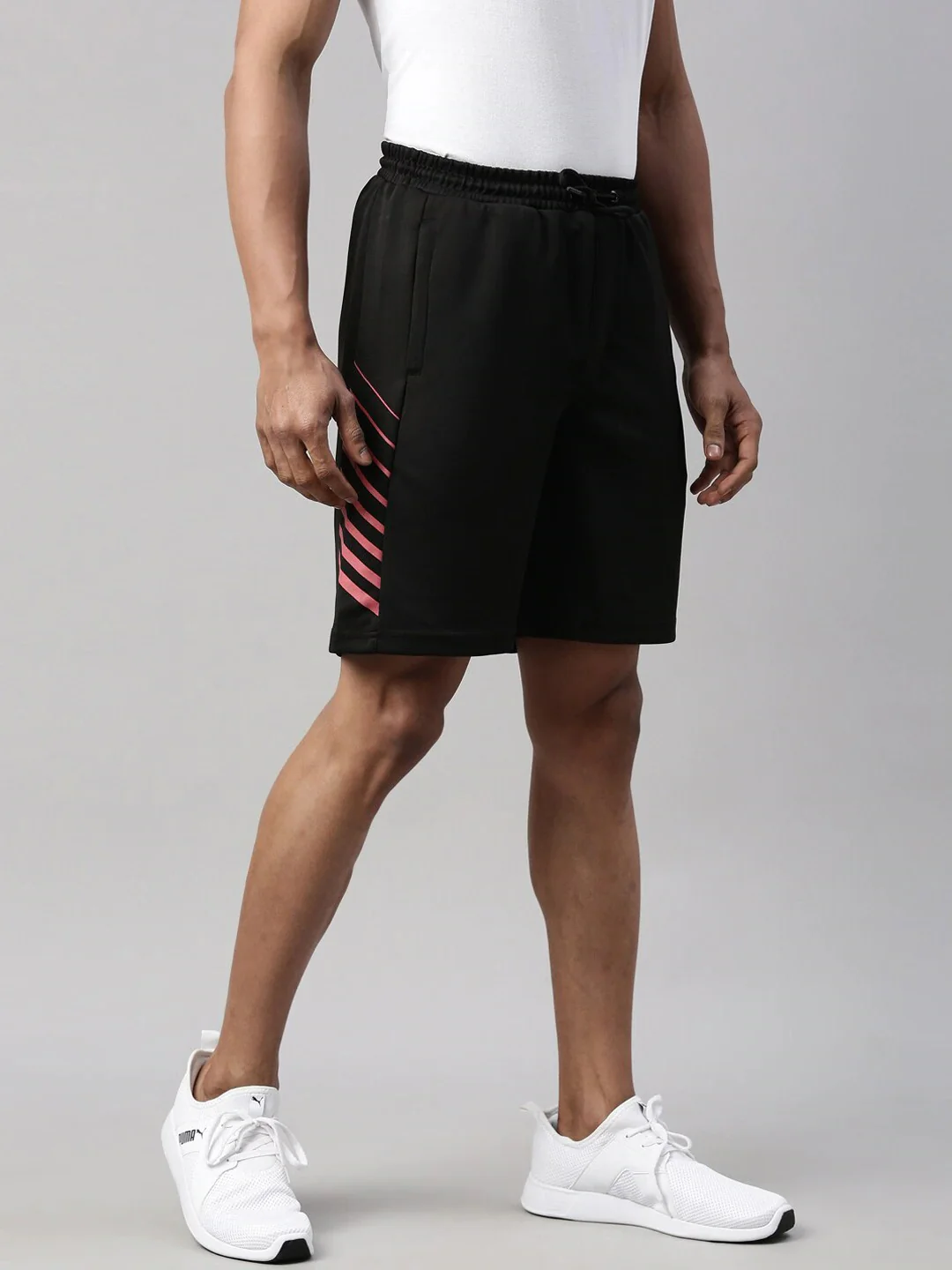 Fila Black Alain Men's Cut and Sew Shorts - Image 2