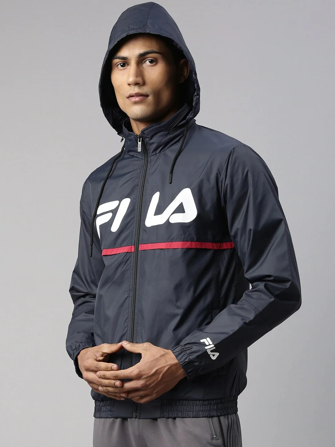 Fila Grey Linford JKT Men's Track Jacket - Image 4